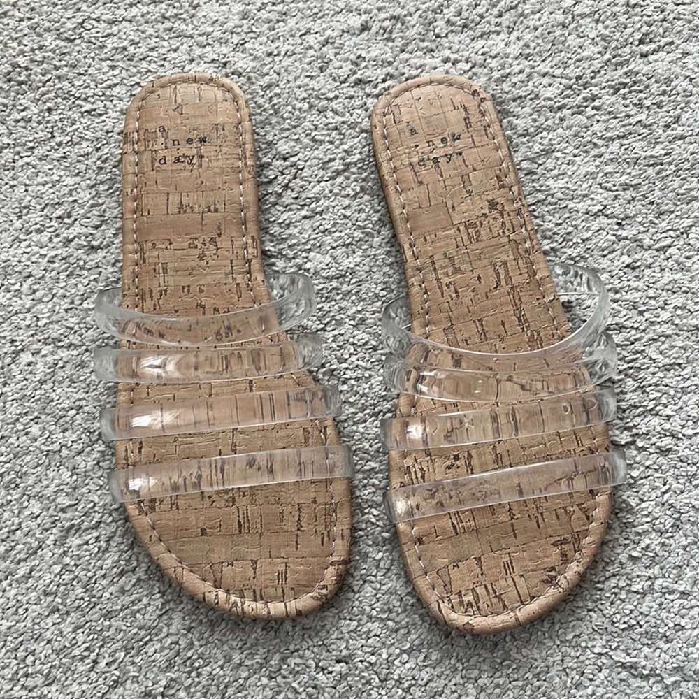 A new day clear sandals